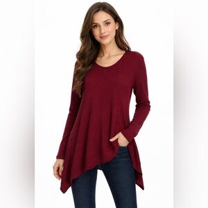 Altar'd State Deep Red Tunic size Medium